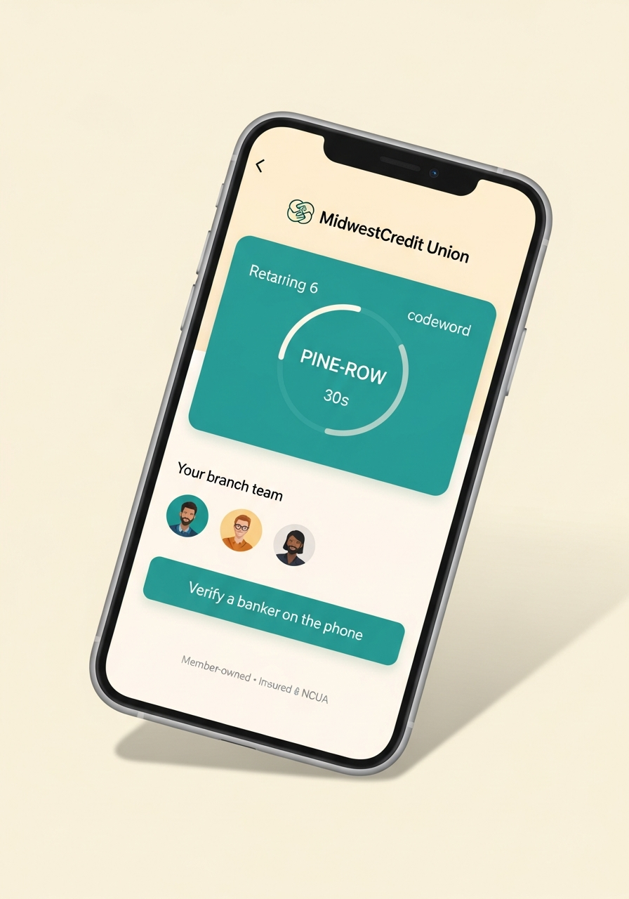 Trust Onion re-skinned for a fictional credit union